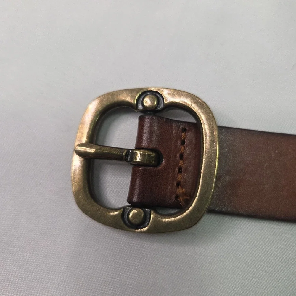 Coldwater Creek Vtg Womens Sm Leather‎ Multicolor Metallic Thread Wrapped Belt